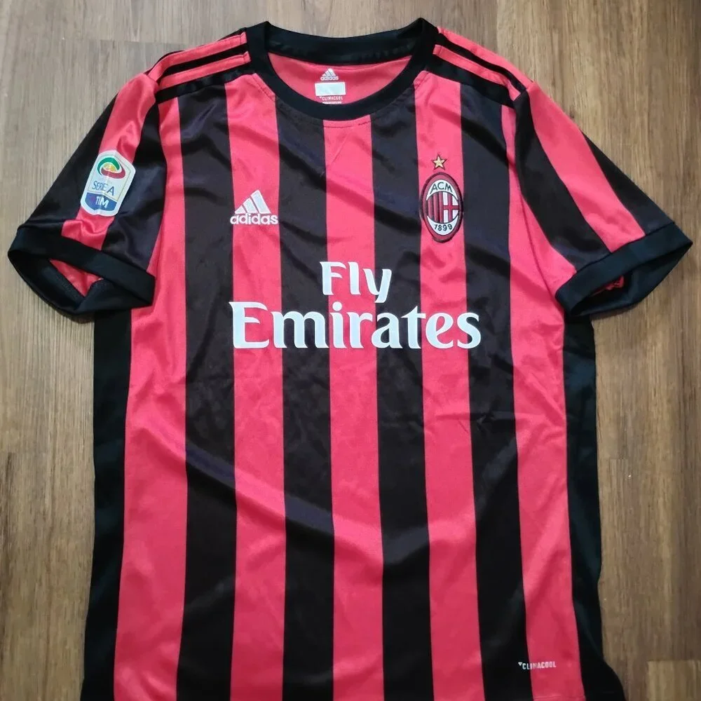 Adidas AC Milan Fly Emirates Soccer Futbol Jersey 2017-18